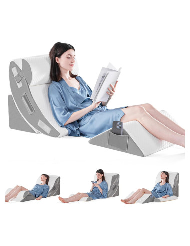 Yojoker Juego de 4 Almohadas Ortopédicas en Cuña 3.99 kg