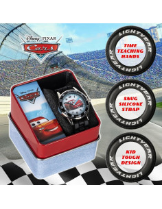 Reloj de enseñanza Accutime Disney Cars Rayo McQueen 2