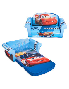 Sofá de Espuma Marshmallow Cars 2 en 1 para Niños