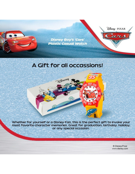 Reloj analógico Lightning McQueen Disney Pixar para Niños