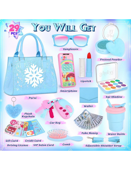 Bolso de Niña VEDALIO Frozen con Juguetes y Maquillaje