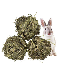 Bola de Hierba Timothy Tfwadmx para Conejos y Mascotas Pequeñas