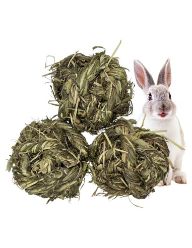 Bola de Hierba Timothy Tfwadmx para Conejos y Mascotas Pequeñas