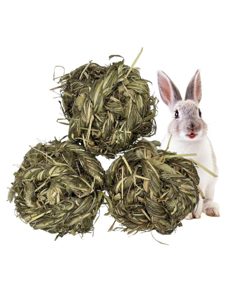 Bola de Hierba Timothy Tfwadmx para Conejos y Mascotas Pequeñas