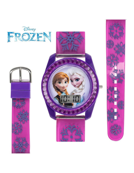 Reloj Digital Infantil Disney Frozen Anna y Elsa 14 cm