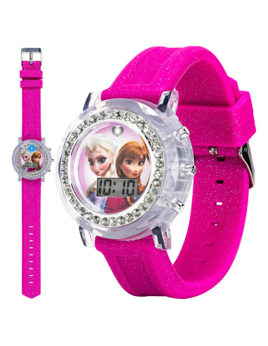 Reloj LCD Accutime Frozen Elsa y Anna para Niñas