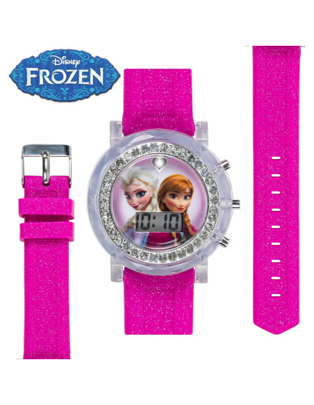 Reloj LCD Accutime Frozen Elsa y Anna para Niñas