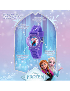 Reloj Disney Frozen para Niñas 32mm Silicona Púrpura 2