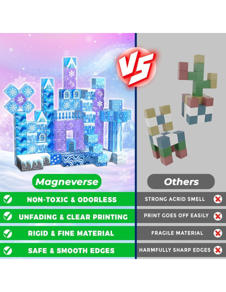 Bloques Magnéticos 100 Piezas Magneverse para Niños 3-12 Años