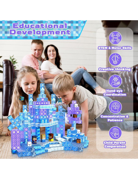 Bloques Magnéticos 100 Piezas Magneverse para Niños 3-12 Años