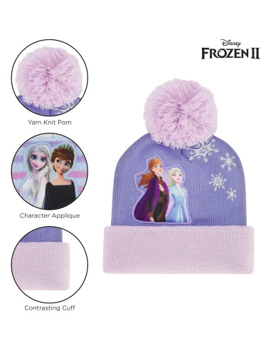 Conjunto gorro y guantes invierno Disney Frozen Elsa Anna