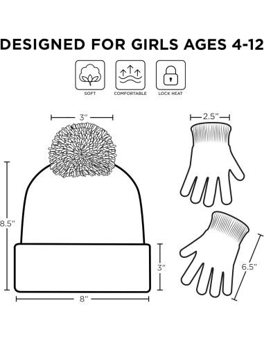 Conjunto gorro y guantes invierno Disney Frozen Elsa Anna