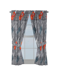 Cortinas Jay Franco Cars 63" x 42" Gris - Decoración Infantil