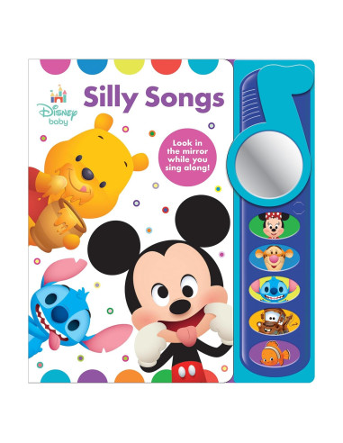 Disney Baby Mickey Mouse, Winnie, Stitch, and More! - Silly Songs Mirror Sound Book - PI Kids