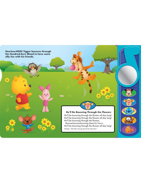 Disney Baby Mickey Mouse, Winnie, Stitch, and More! - Silly Songs Mirror Sound Book - PI Kids Disney Baby Mickey Mouse, Winnie, Stitch, and More! - Silly Songs Mirror Sound Book - PI Kids