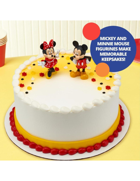 Cake Topper Disney Mickey y Minnie Mouse DecoSet 2 Piezas