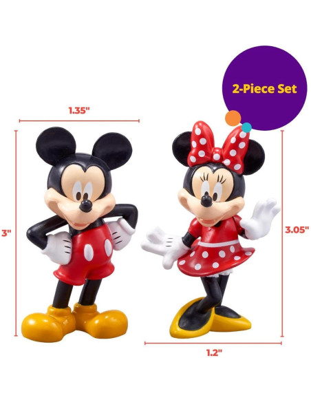 Cake Topper Disney Mickey y Minnie Mouse DecoSet 2 Piezas