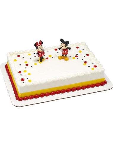 Cake Topper Disney Mickey y Minnie Mouse DecoSet 2 Piezas
