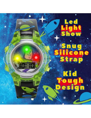 Reloj Digital LCD Buzz Lightyear Accutime para Niños