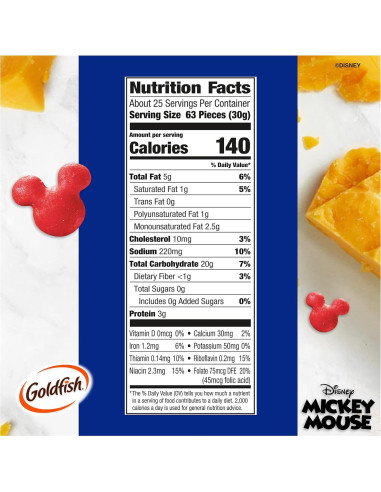 Galletas de Queso Cheddar Goldfish Disney Mickey 27.3 oz