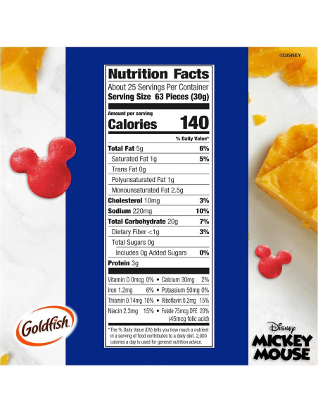 Galletas de Queso Cheddar Goldfish Disney Mickey 27.3 oz