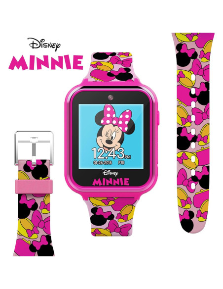 Reloj inteligente Accutime Kids Minnie Mouse rosa 40 mm