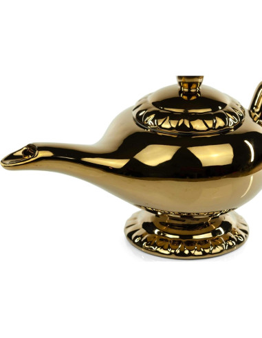 Tetera Aladino Disney Cerámica Dorada 0,95L con Tapa