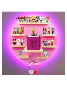 Estante Magnético Taladad con Luz LED RGB para Tonies