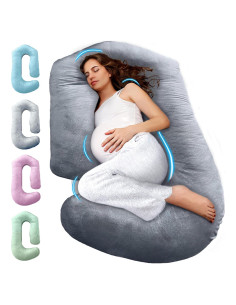 Almohada de Embarazo PILLANI 57" Ergonométrica Gris