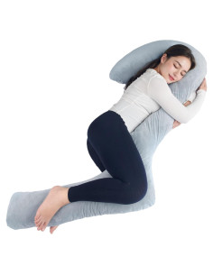 Almohada Corporal SAHEYER Espuma Viscoelástica 173 cm Gris