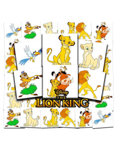 Tatuajes Temporales Disney El Rey León Crenstone - 72 Piezas