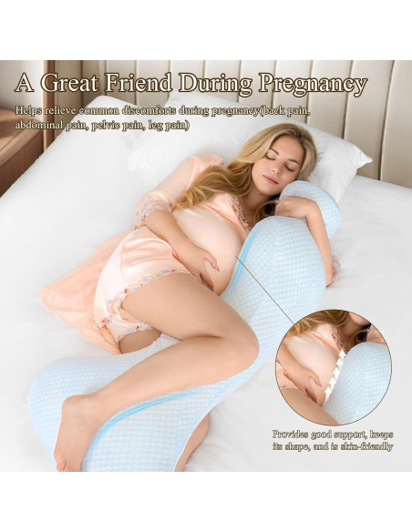 Almohada Corporal HONEHO 119x30 cm Espuma Memoria Refrigerante Almohada Corporal HONEHO 119x30 cm Espuma Memoria Refrigerante