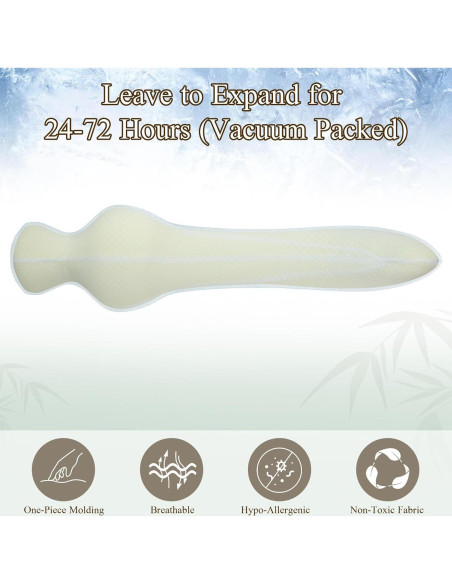 Almohada Corporal HONEHO 119x30 cm Espuma Memoria Refrigerante Almohada Corporal HONEHO 119x30 cm Espuma Memoria Refrigerante