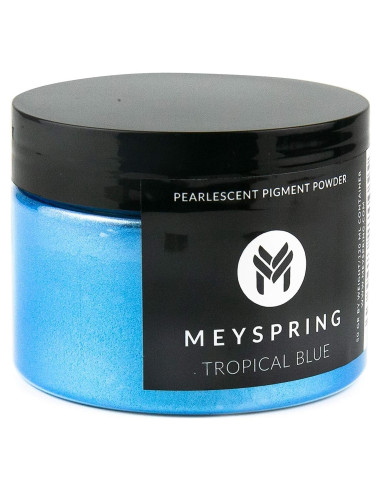 Pigmento Epóxico Azul Tropical MEYSPRING - 50 Gr - Arte en Resina