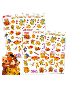 Pegatinas del Rey León Disney - 150 Unidades para Fiesta