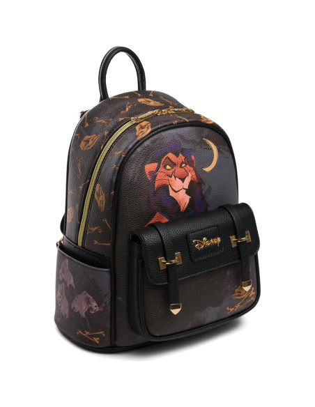 Mochila de Cuero Vegano Disney El Rey León Scar 27x15x25cm