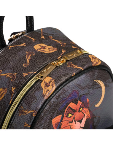 Mochila de Cuero Vegano Disney El Rey León Scar 27x15x25cm