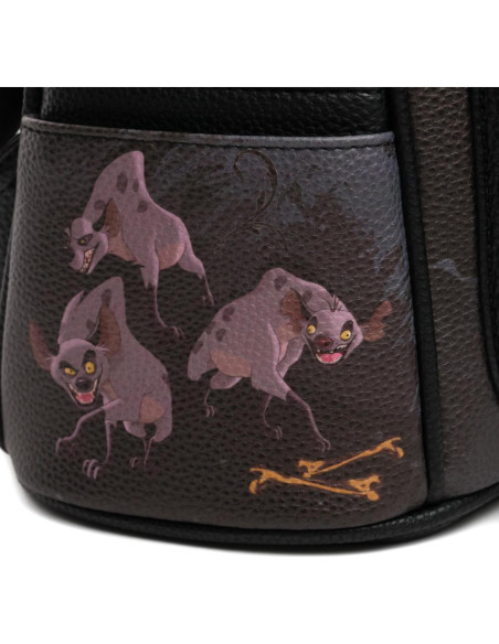 Mochila de Cuero Vegano Disney El Rey León Scar 27x15x25cm