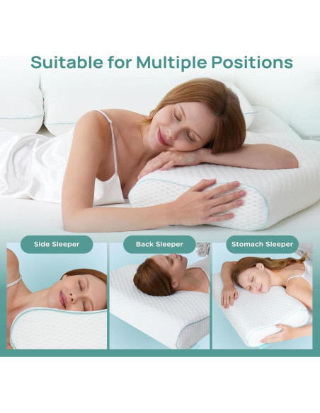 Almohada Cervical Ergonómica Releep Queen Ajustable