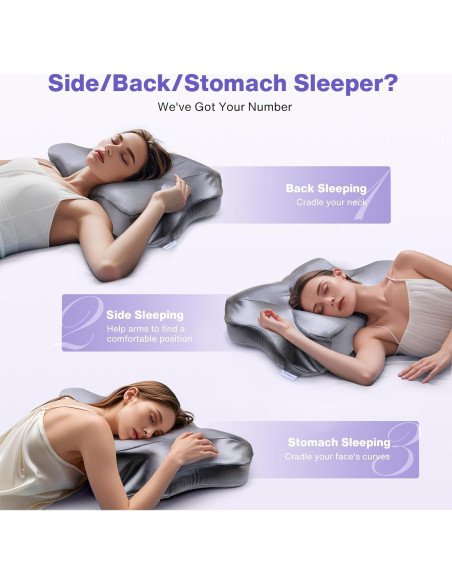 Almohada Cervical MIMCAT Refrigerante Espuma de Memoria 35.6x62.7cm