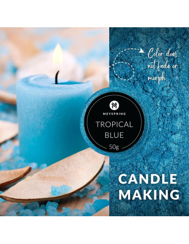 Pigmento Epóxico Azul Tropical MEYSPRING - 50 Gr - Arte en Resina