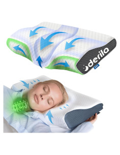 Almohada Cervical Derila Queen Espuma Viscoelástica Blanca