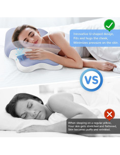 Almohada Cervical Ergonómica SHKJGS Doble Altura 62x38cm 2