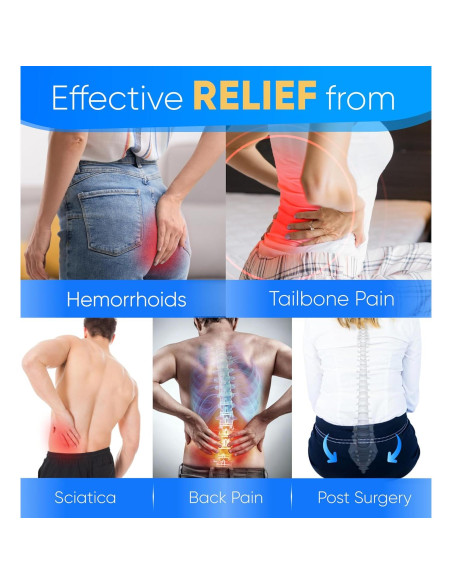 Cojín de Donut H. Mediano para Alivio Coccix y Hemorroides