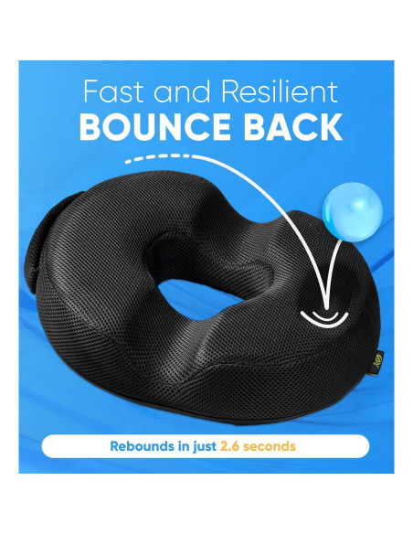 Cojín de Donut H. Mediano para Alivio Coccix y Hemorroides