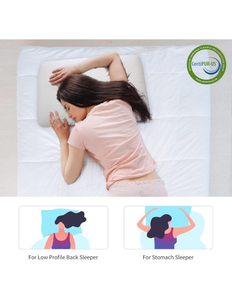 Almohada de Espuma con Memoria DLIGHT BD 8 cm Suave