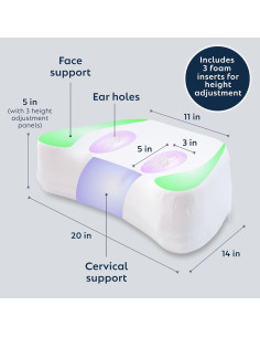 Almohada para Dormir de Lado PureComfort Ajustable 50,8x35,6cm 2