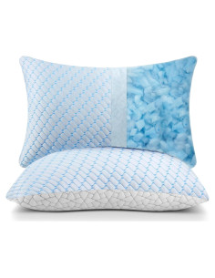 Juego de 2 almohadas viscoelásticas Bafode tamaño Queen