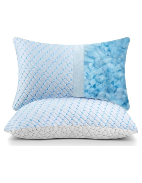 Juego de 2 almohadas viscoelásticas Bafode tamaño Queen