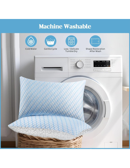 Juego de 2 almohadas viscoelásticas Bafode tamaño Queen